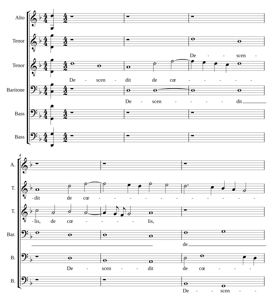 Descendit de coelis - Et exivit per auream portam