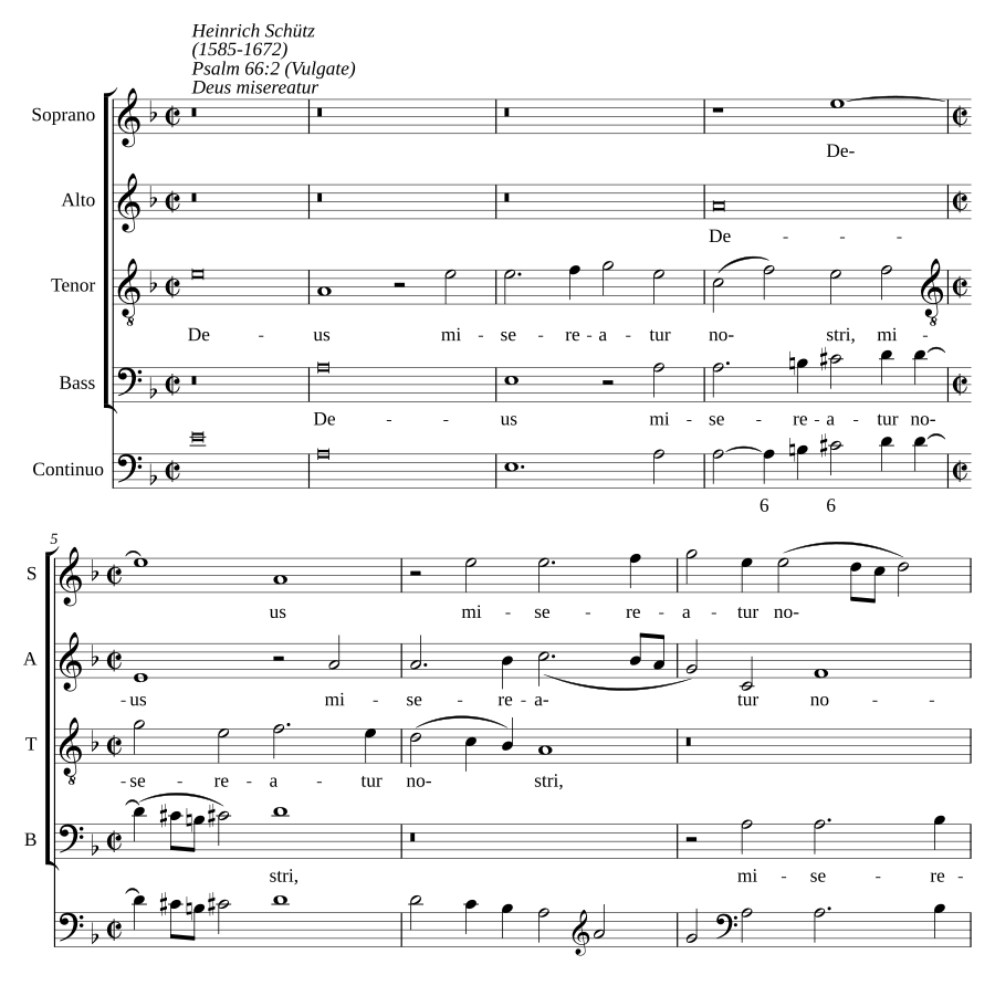 Deus misereatur, SWV 55