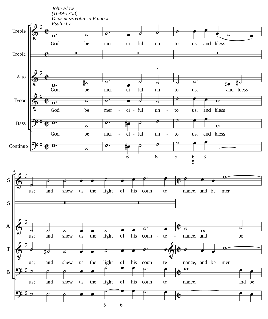 Deus misereatur in E minor
