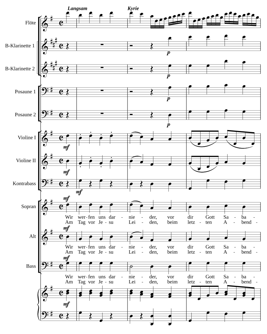 Deutsche Messe in G