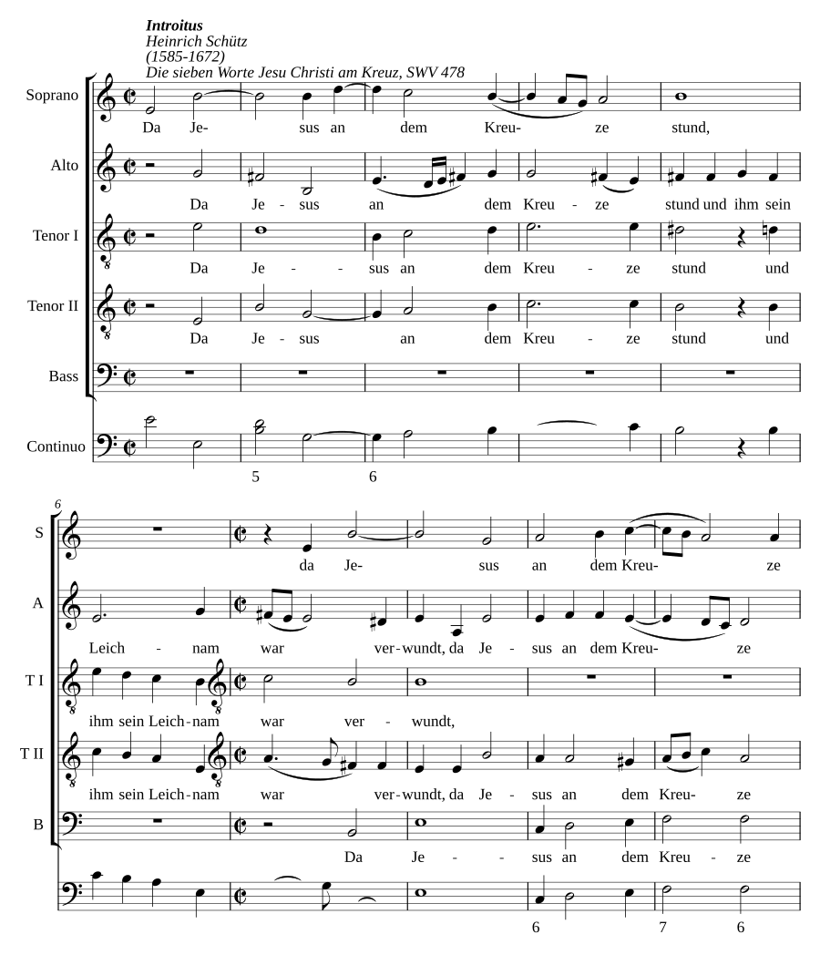 Die Sieben Worte Jesu Christi am Kreuz, SWV 478