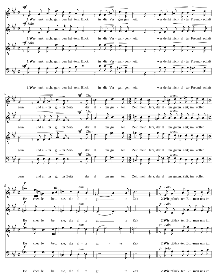 Die alte gute Zeit, Op. 55, No. 4