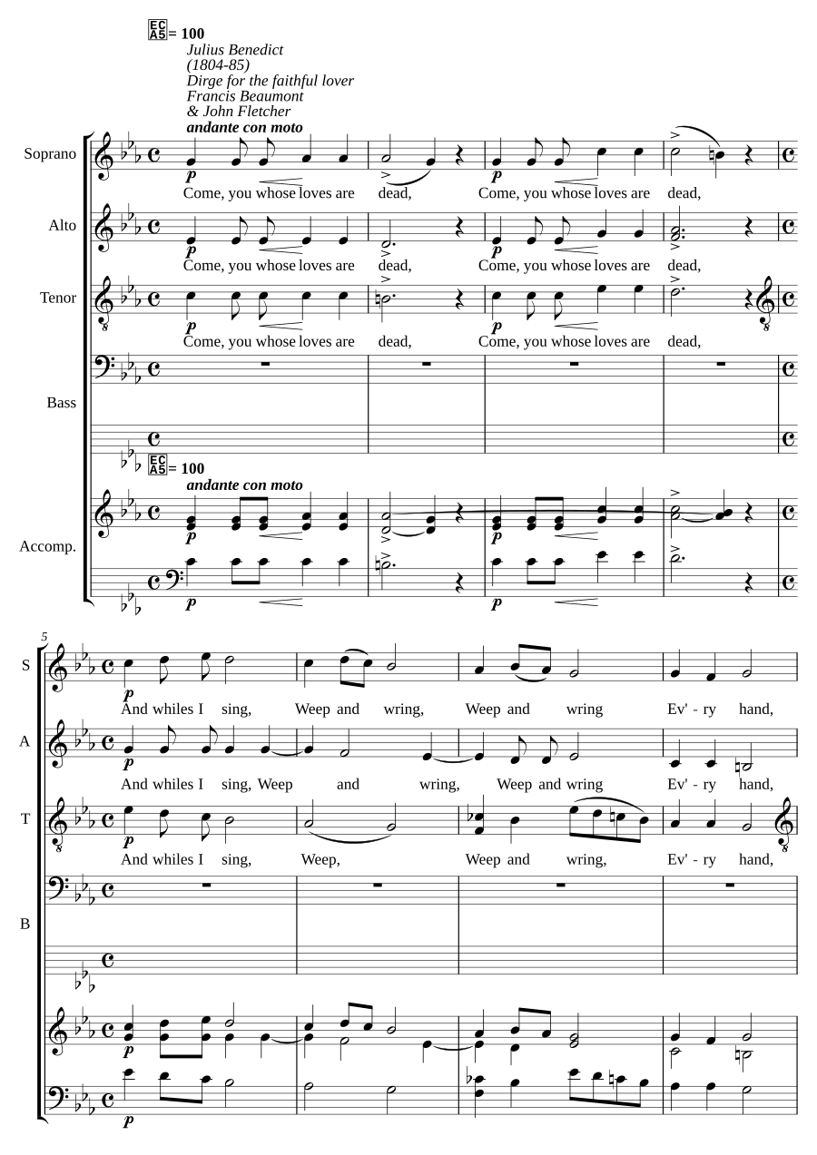 Dirge for the faithful lover