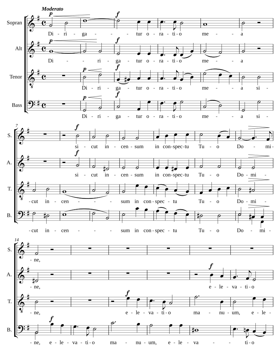 Dirigatur oratio mea