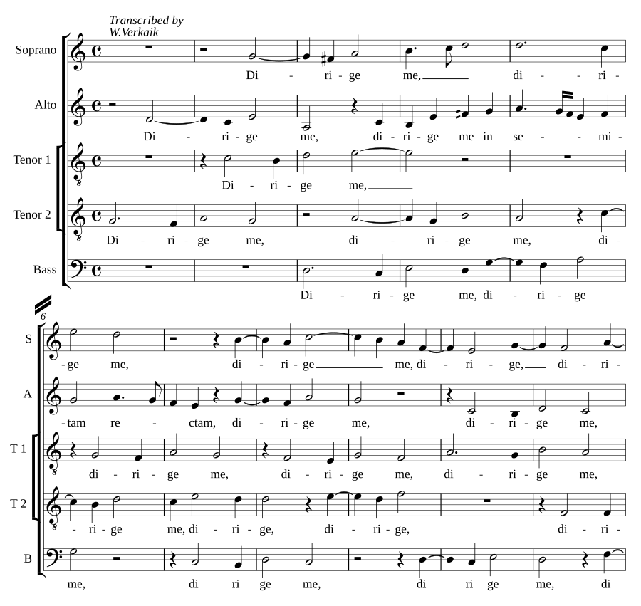 Dirige me (Psalm 27 Secunda pars)