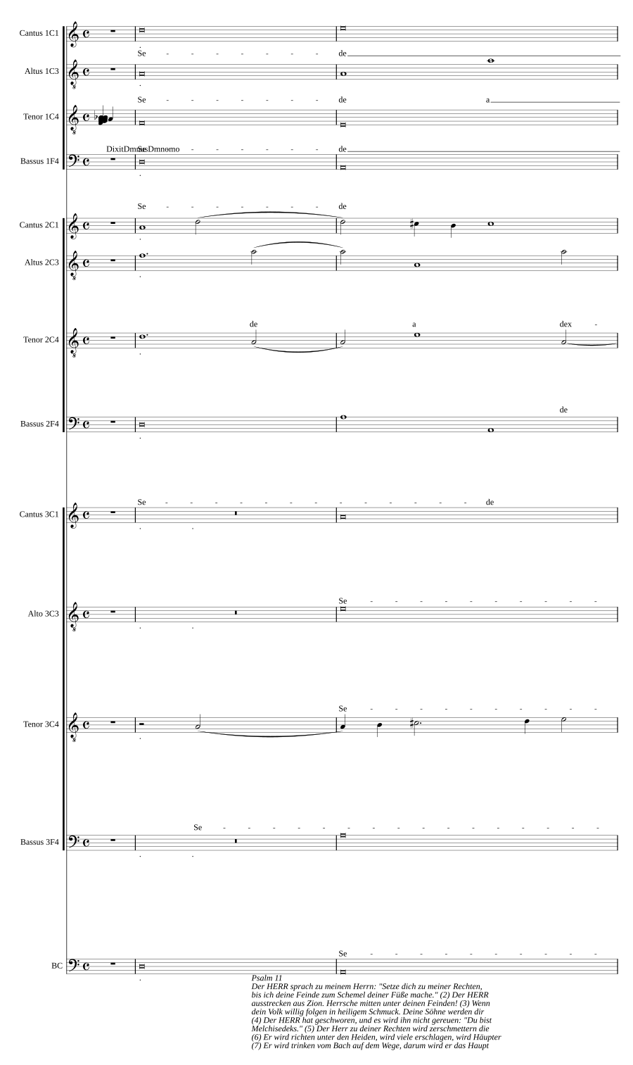 Dixit Dominus a 12 voci