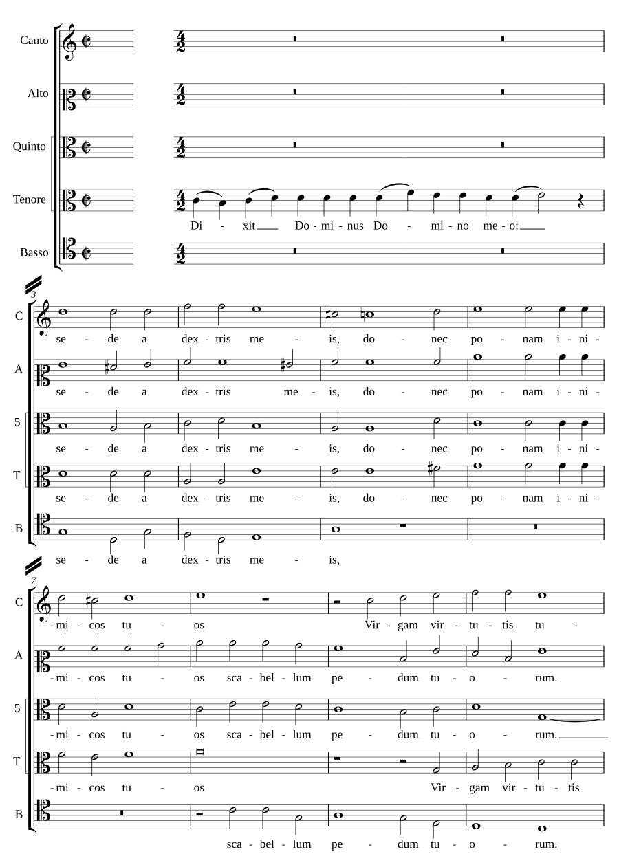 Dixit Dominus septimi toni