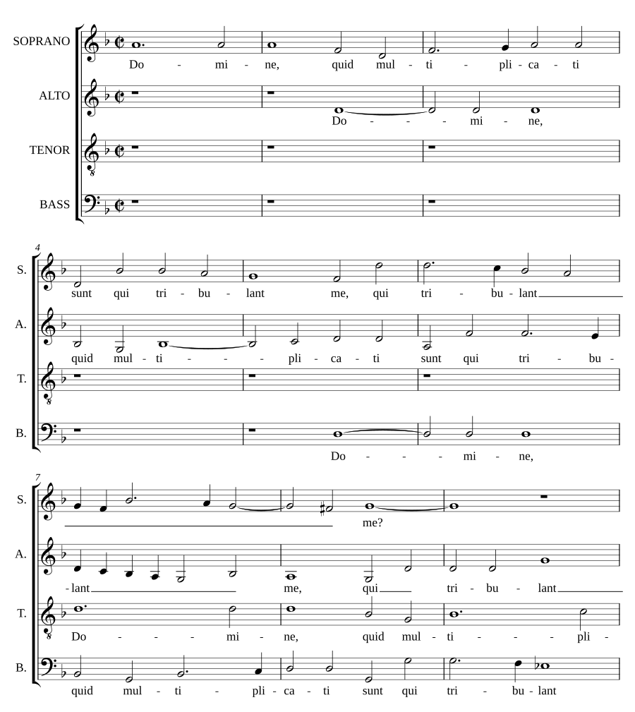 Domine, quid multiplicati sunt