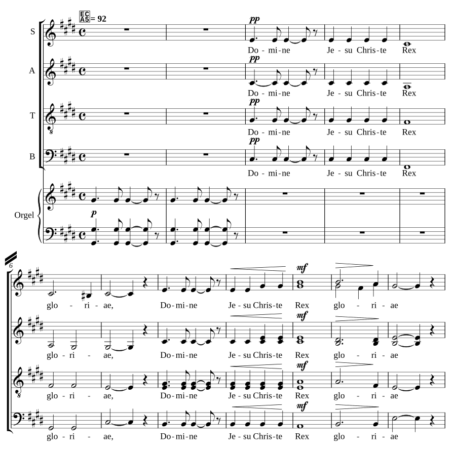 Domine Jesu Christe (No. 4 from 'Andliga sånger')