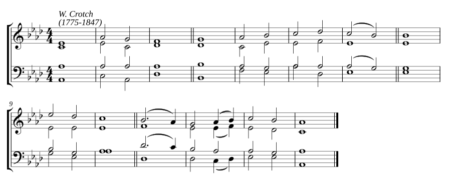 Double Anglican Chant in A-flat Major