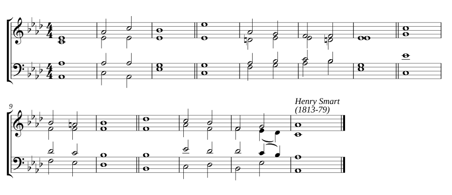 Double chant in A-flat Major