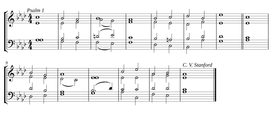 Double chant in A-flat major