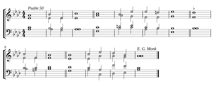 Double chant in A-flat major