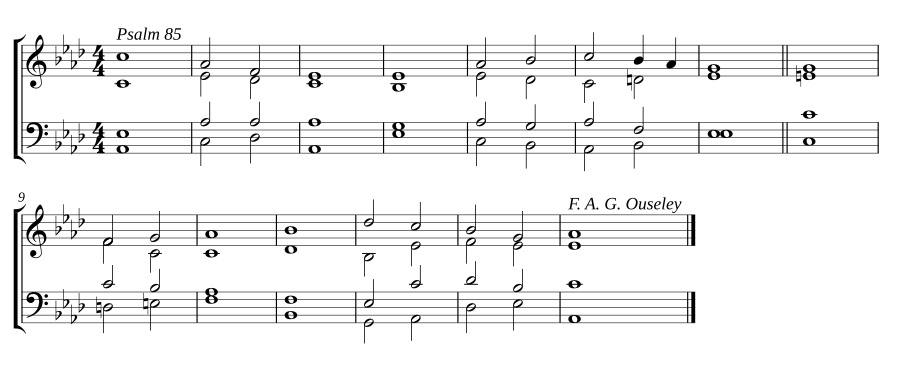 Double chant in A-flat major