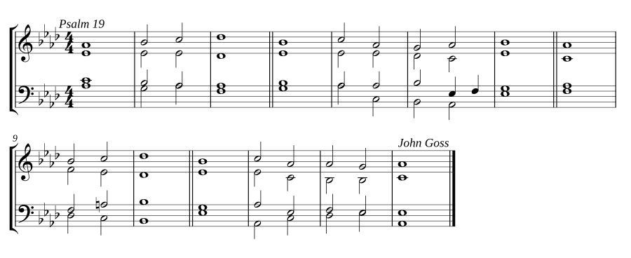 Double chant in A-flat major