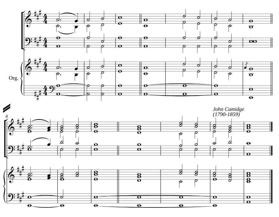 Double chant in A major II