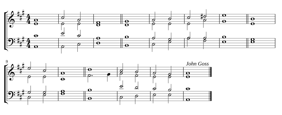 Double chant in A major II
