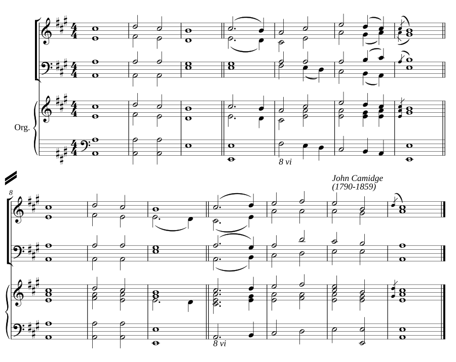Double chant in A major IV