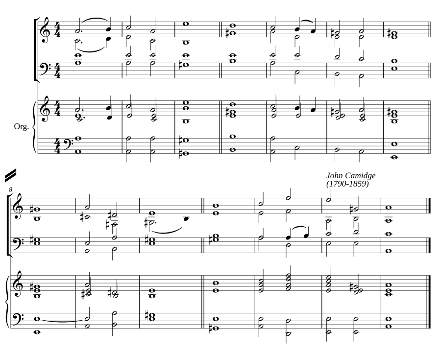 Double chant in A minor