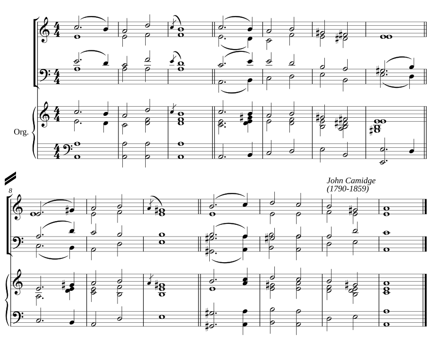 Double chant in A minor III