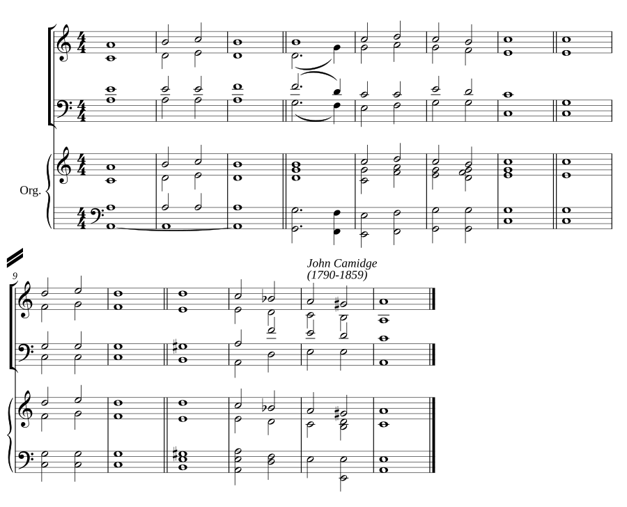 Double chant in A minor II