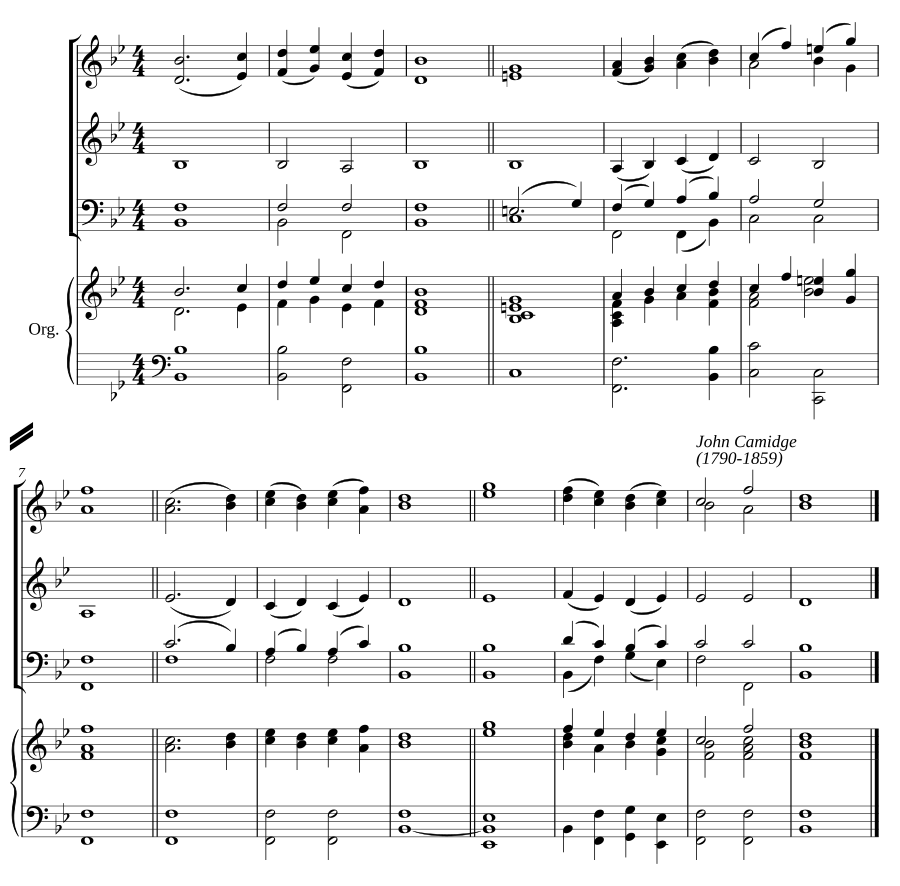 Double chant in B flat major II