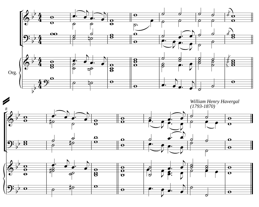 Double chant in B flat major II