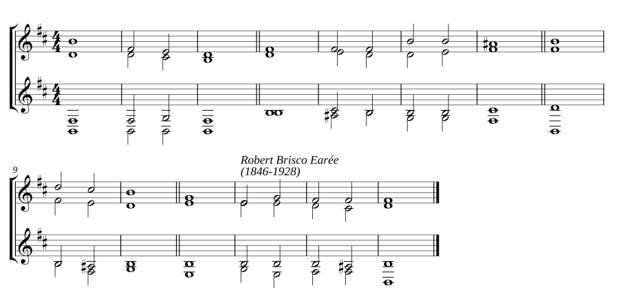 Double chant in B minor