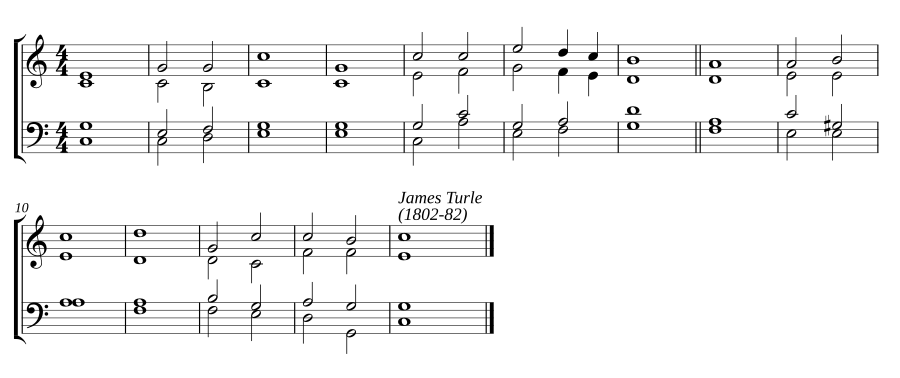 Double chant in C major