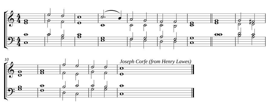 Double chant in C major
