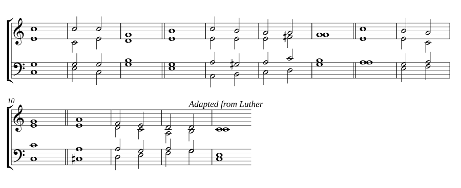 Double chant in C major