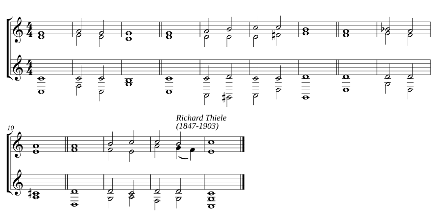 Double chant in C major