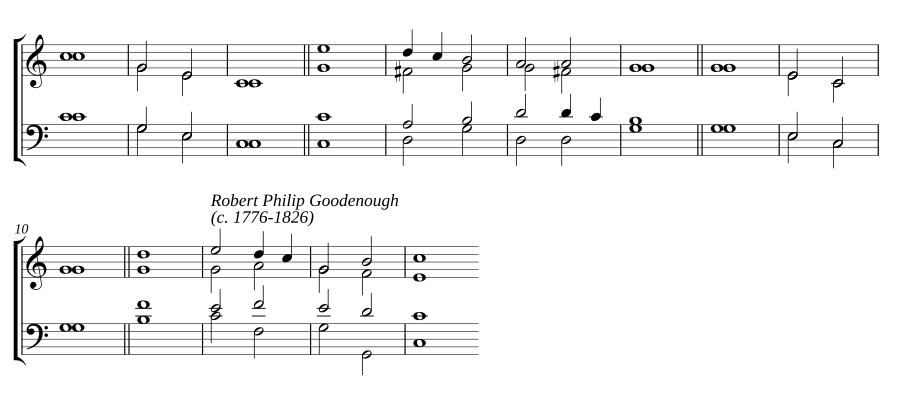 Double chant in C major