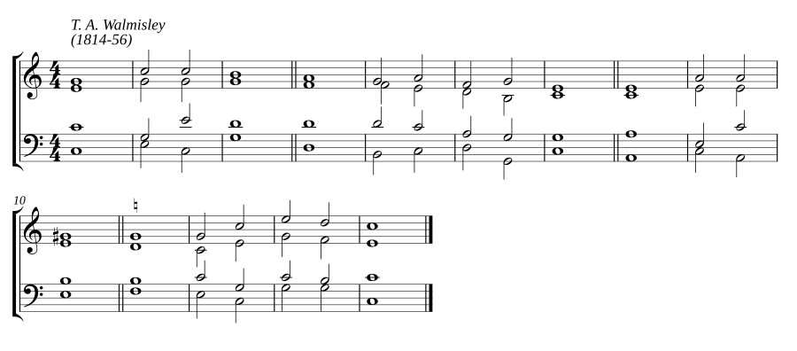Double chant in C major