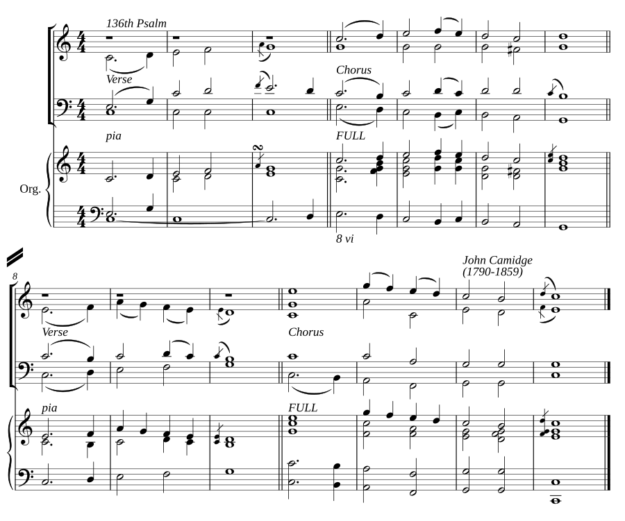 Double chant in C major III