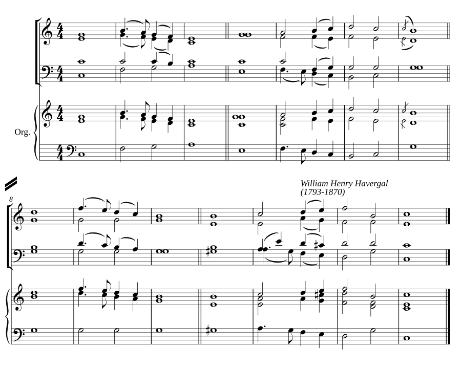 Double chant in C major III