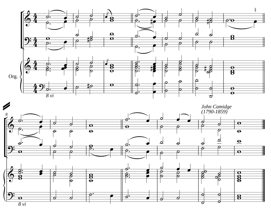Double chant in C major II