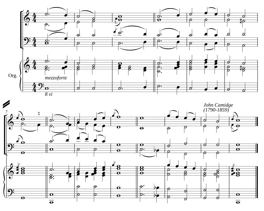Double chant in C major IV