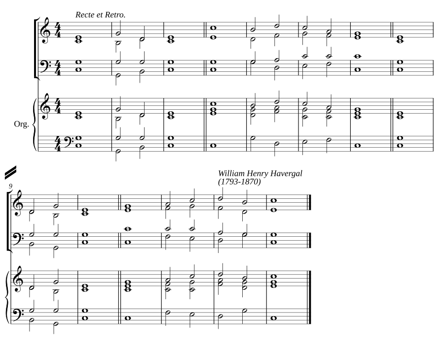 Double chant in C major IV