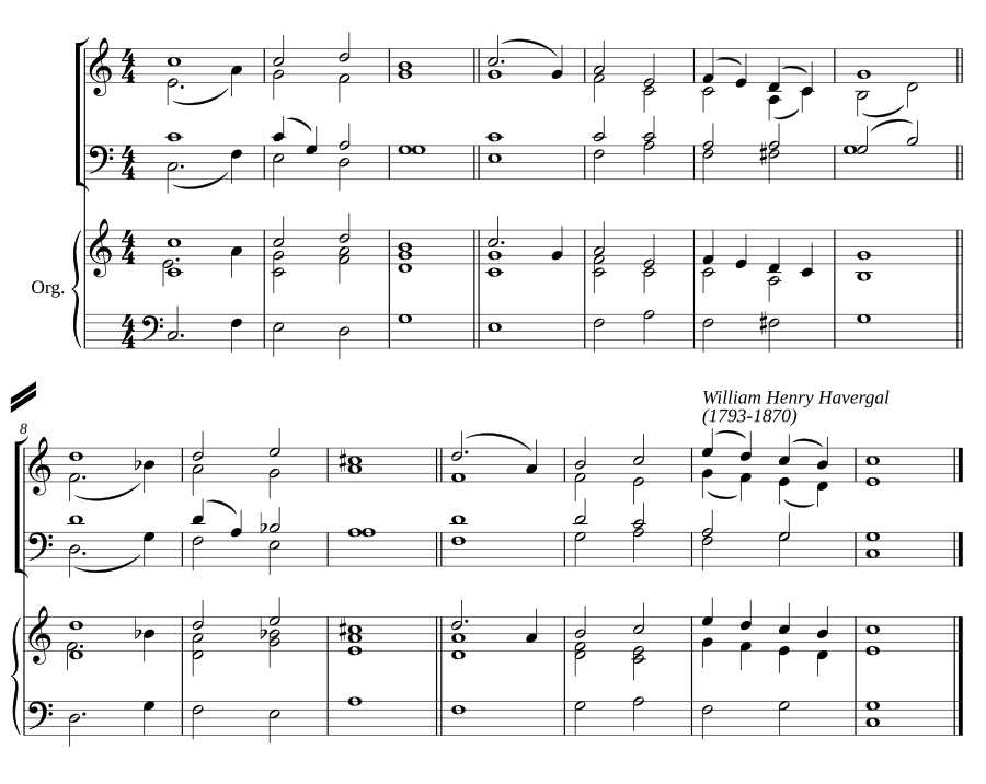 Double chant in C major IX