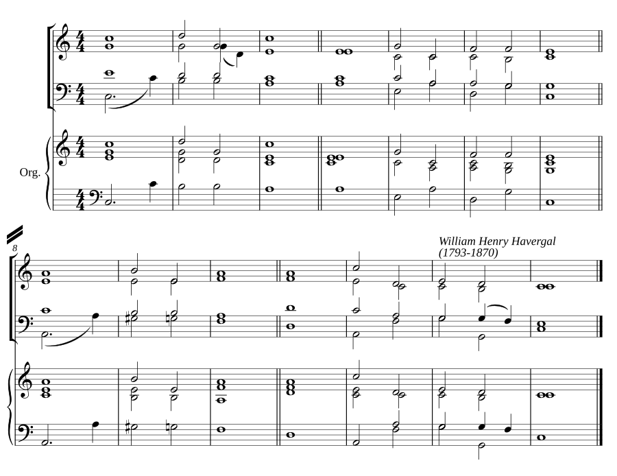 Double chant in C major I