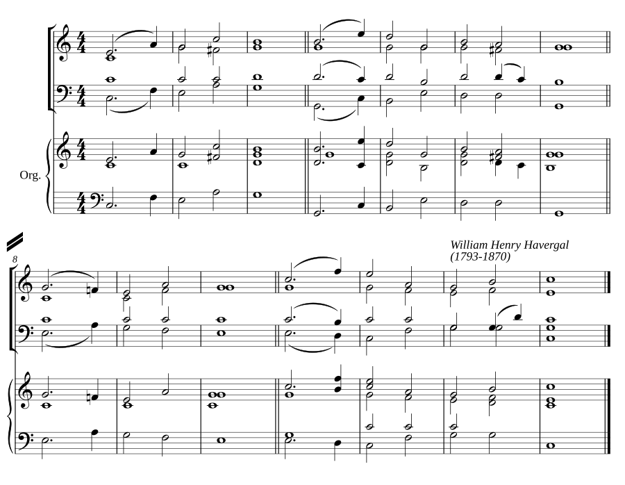 Double chant in C major V