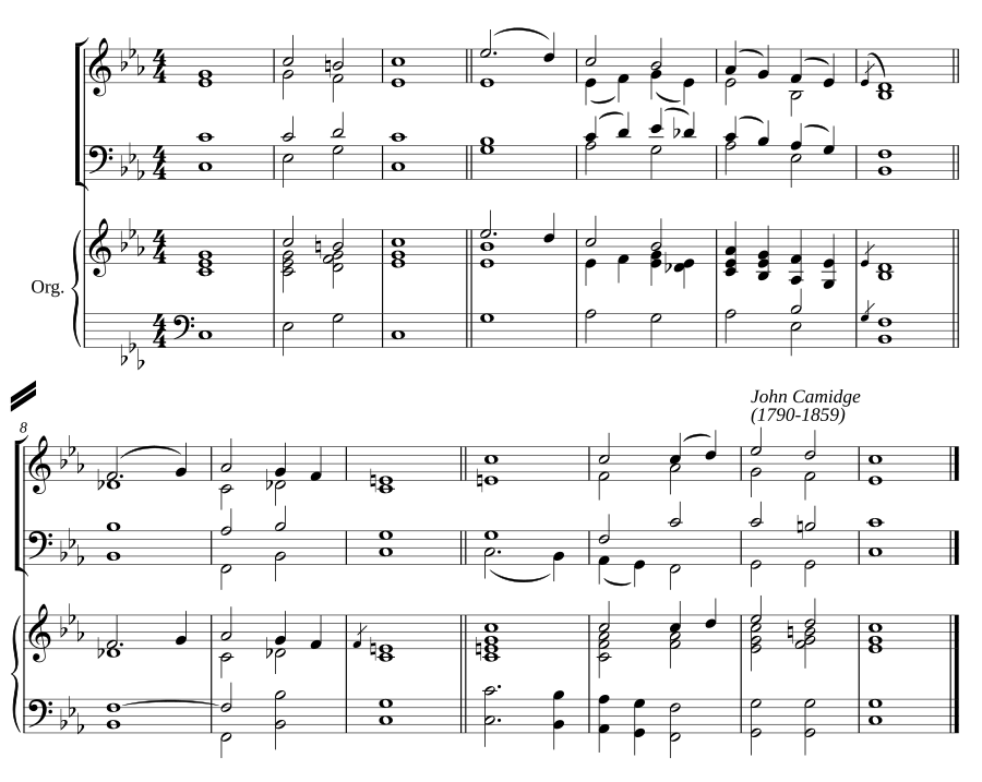 Double chant in C minor III