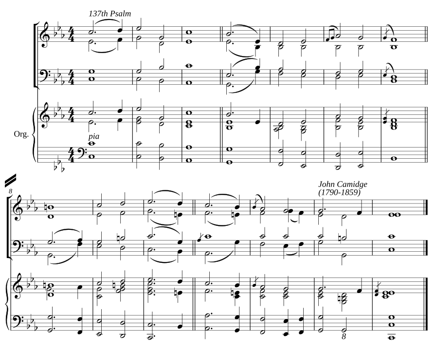 Double chant in C minor II