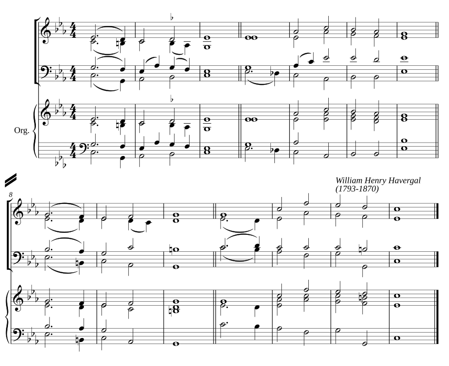 Double chant in C minor II