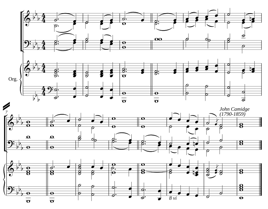 Double chant in E flat major III
