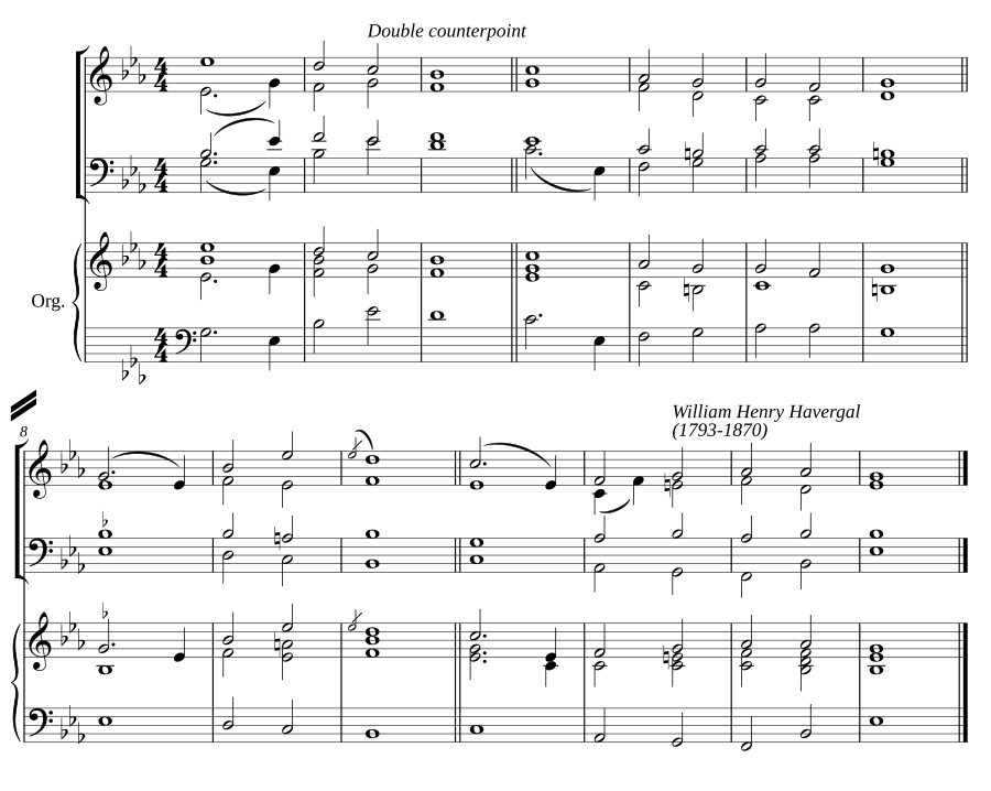 Double chant in E flat major III