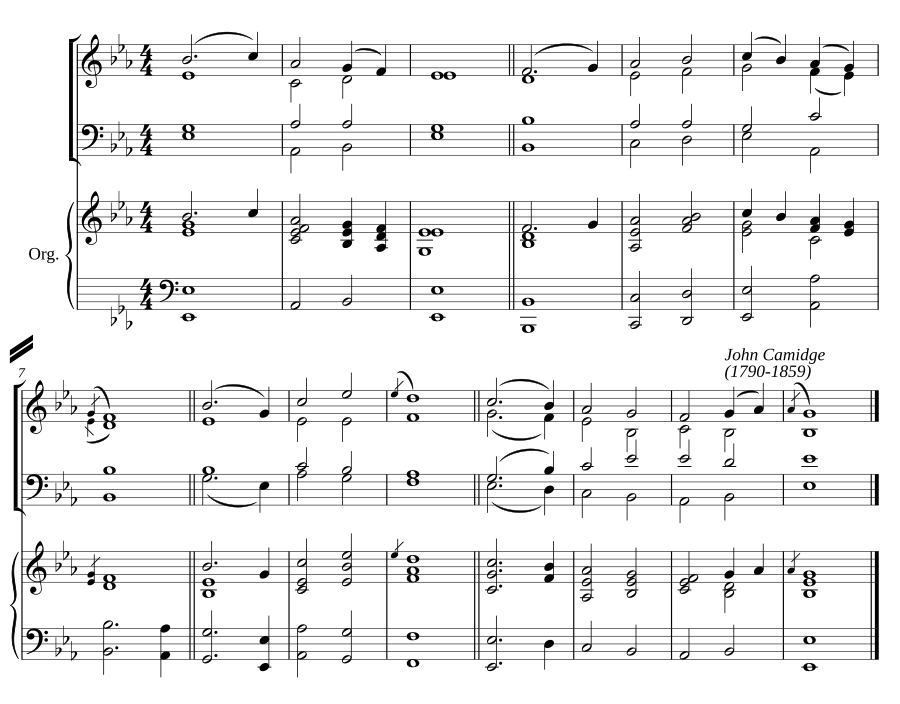 Double chant in E flat major II