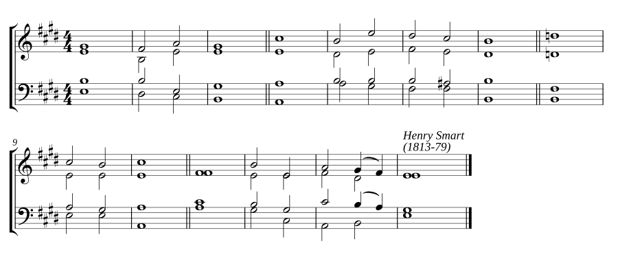 Double chant in E major