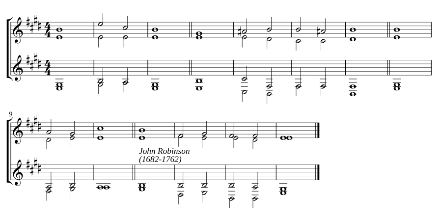 Double chant in E major